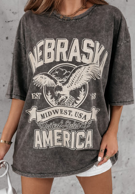 Tricou cu imprimeu Nebraska