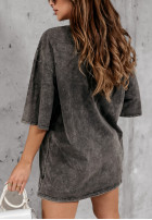 Tricou z nadrukiem Nebraska Gri