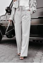 Eleganckie Pantaloni Elite Elegance jasnoszare