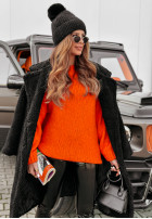 Pulover oversize Manville portocaliu