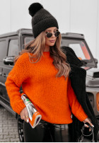 Pulover oversize Manville portocaliu