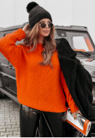 Pulover oversize Manville portocaliu