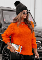 Pulover oversize Manville portocaliu
