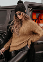 Pulover oversize Manville camel