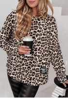 Bluză oversize Twyla cu model tip panteră
