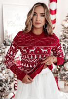 Sweter Reindeer Red