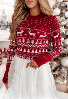 Sweter Reindeer Red