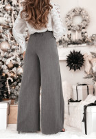 Eleganckie Pantaloni wide leg Luthien gri