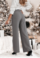 Eleganckie Pantaloni wide leg Important Day gri