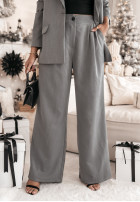 Eleganckie Pantaloni wide leg Sydney gri