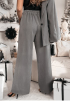 Eleganckie Pantaloni wide leg Sydney gri