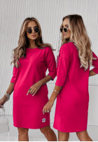 Rochie Tunică z kieszeniami Stay Real fucsia