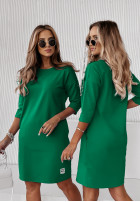 Rochie  Tunica   z kieszeniami Stay Real verde