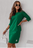 Rochie  Tunica   z kieszeniami Stay Real verde