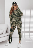 Pantaloni de trening Challenge Me cu imprimeu tip camuflaj