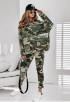 Pantaloni de trening Challenge Me cu imprimeu tip camuflaj