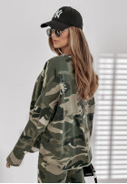 Hanorac Challenge Me cu imprimeu tip camuflaj
