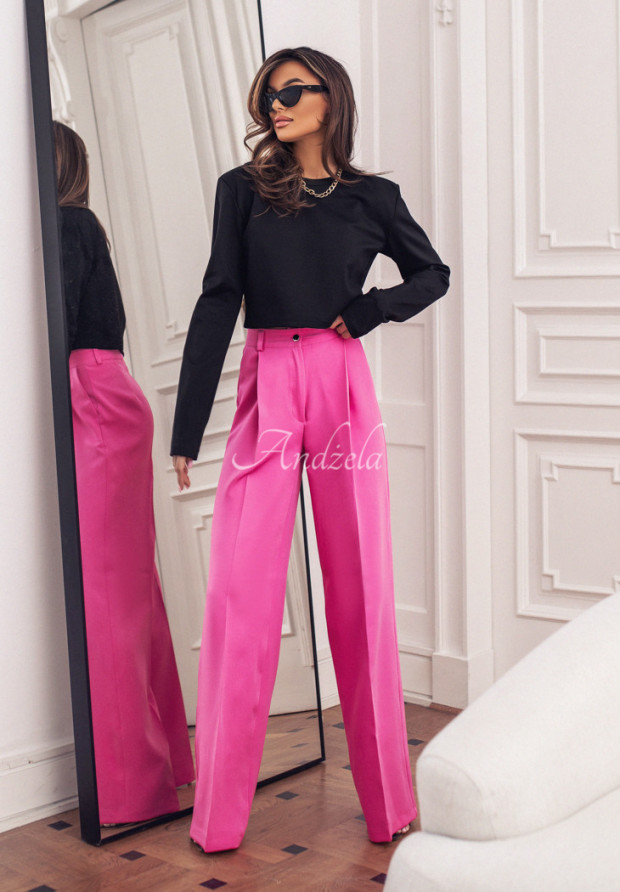 Pantaloni wide leg eleganți din material La Milla Be Bold