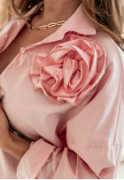 Koszulowa sukienką z różą Blossom Hues roz