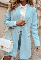 Palton  z guzikami Her Way albastru azuriu