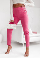din material textil Pantaloni z guzikami Alendra roz