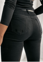 Pantaloni din denim skinny z przetarciami Her Potential negre