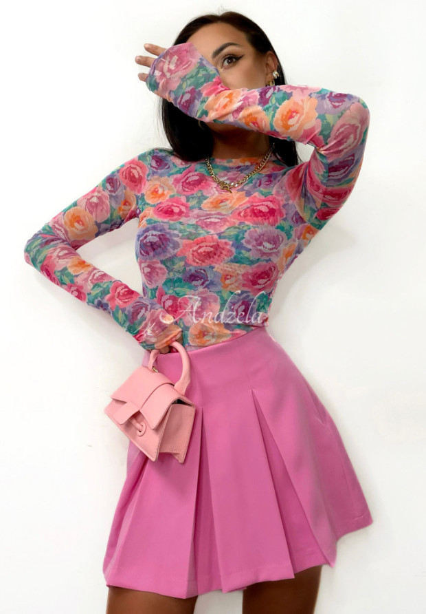 Bluză cu imprimeu floral La Milla Pink Dream