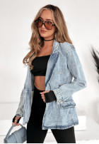 din denim Sacou Azure Sky jasnoniebieska