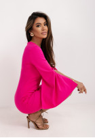 Rochie z szerokimi rękawami Cocomore Temptation Trends fucsia