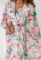 Kwiecista Rochie Blossom Breeze różowo-albastră