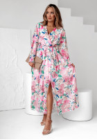 Kwiecista Rochie Blossom Breeze różowo-albastră