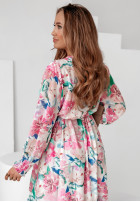 Kwiecista Rochie Blossom Breeze różowo-albastră