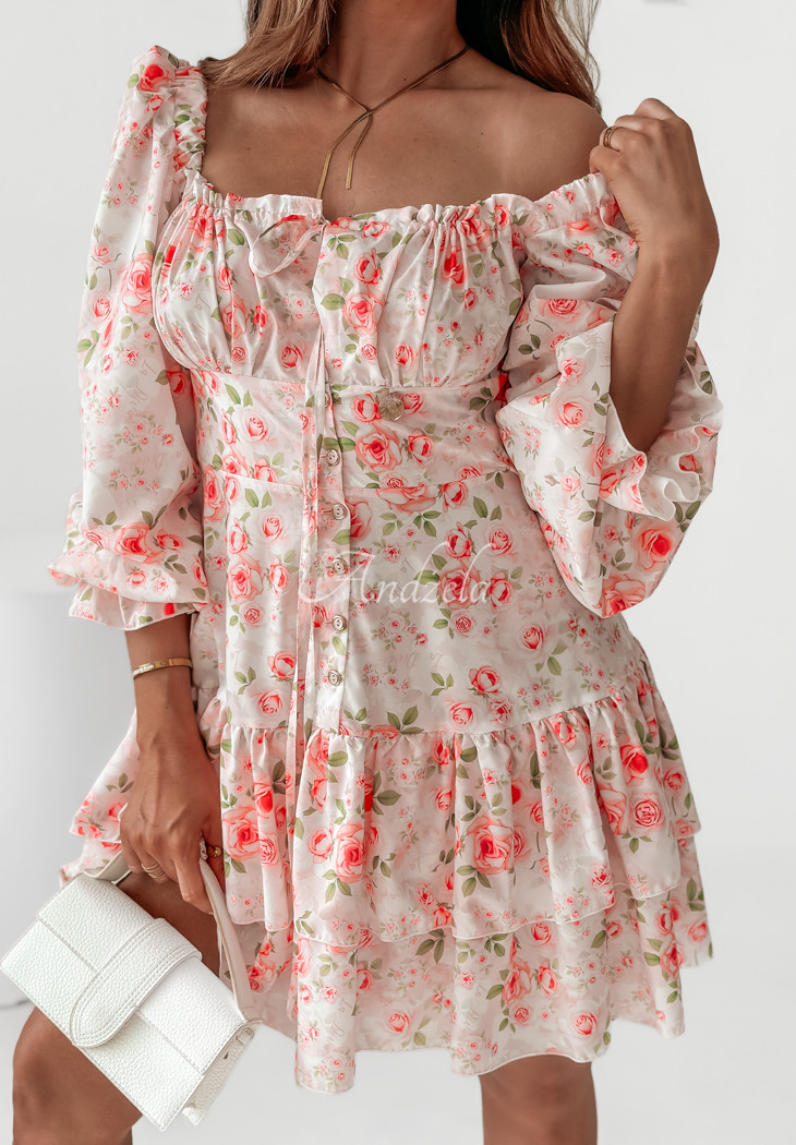 Rochie spaniolă Enchanted Blooms cu imprimeu floral