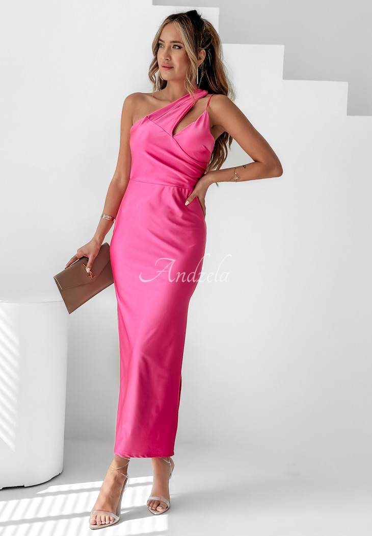 Rochie asimetrică din satin Nicely Spicy