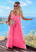 Muślinowa Rochie na ramiączkach maxi Aloha Beaches roz