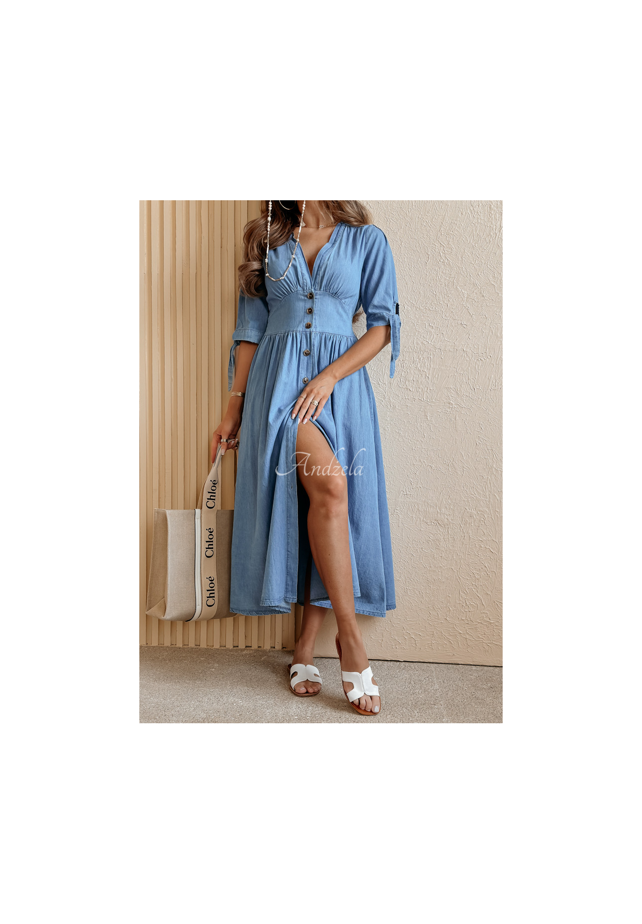 Rochie din denim Pretty Soul