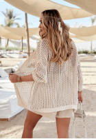 Ażurowy Cardigan Seaside Elegance bej