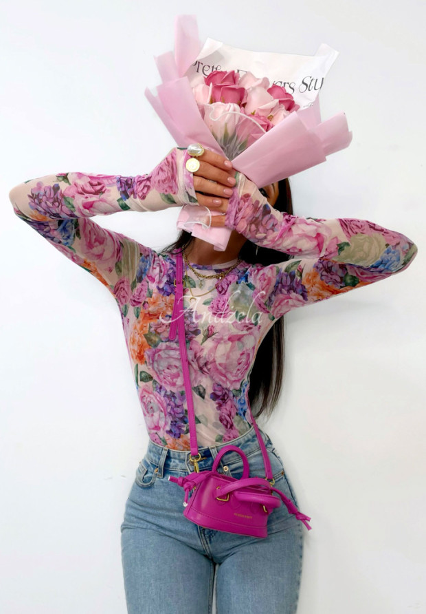 Bluză cu imprimeu floral La Milla Pink Dream