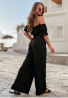 Compleu Bluză Cu croială spaniolă i Pantaloni wide leg Sublime Waves negru