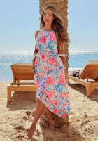 Kwiecista Rochie maxi Jasmine Joy albastră