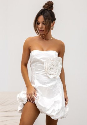 Rochie mini cu trandafir Cocomore Charming Flora