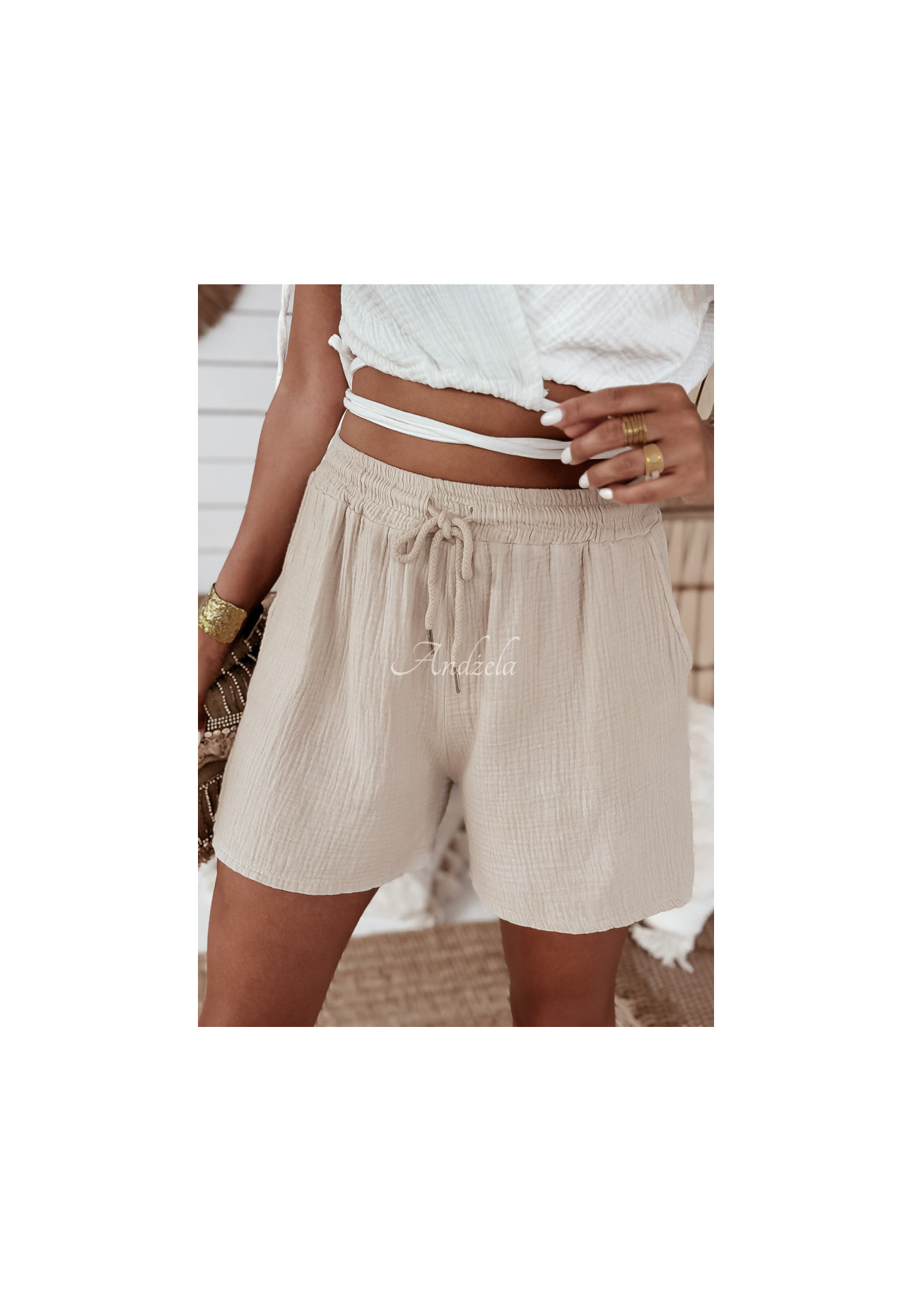 Pantaloni scurți de muselină Campfire Oasis