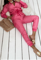 Compleu Cămașă i din material textil Pantaloni Dias Dorados roz