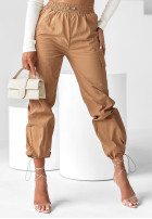 din material textil Pantaloni cargo Fully Realized camel