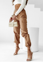 din material textil Pantaloni cargo Fully Realized camel