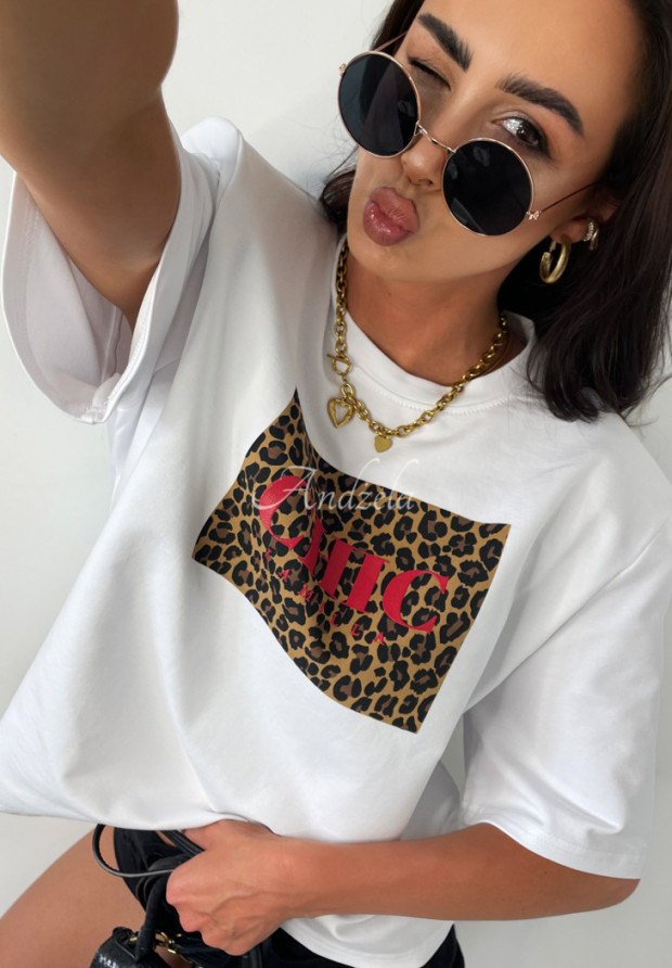 Tricou La Milla Chicky cu imprimeu leopard