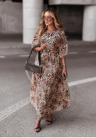 Rochie maxi Jaguar Grace cu model tip panteră