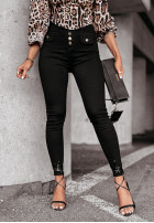 Pantaloni din denim skinny Anyone But Me negre