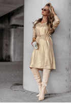 Rochie z paskiem Golden Twilight auriu