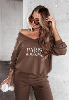 Compleu de trening Paris Paradise ciocolatiu